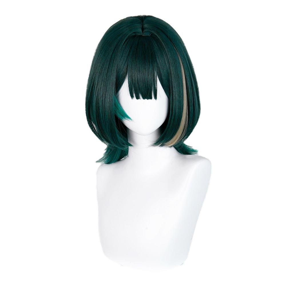 Synthetic Wigs - Anime Nefer Cosplay Pruik Groene Hoogtepunten