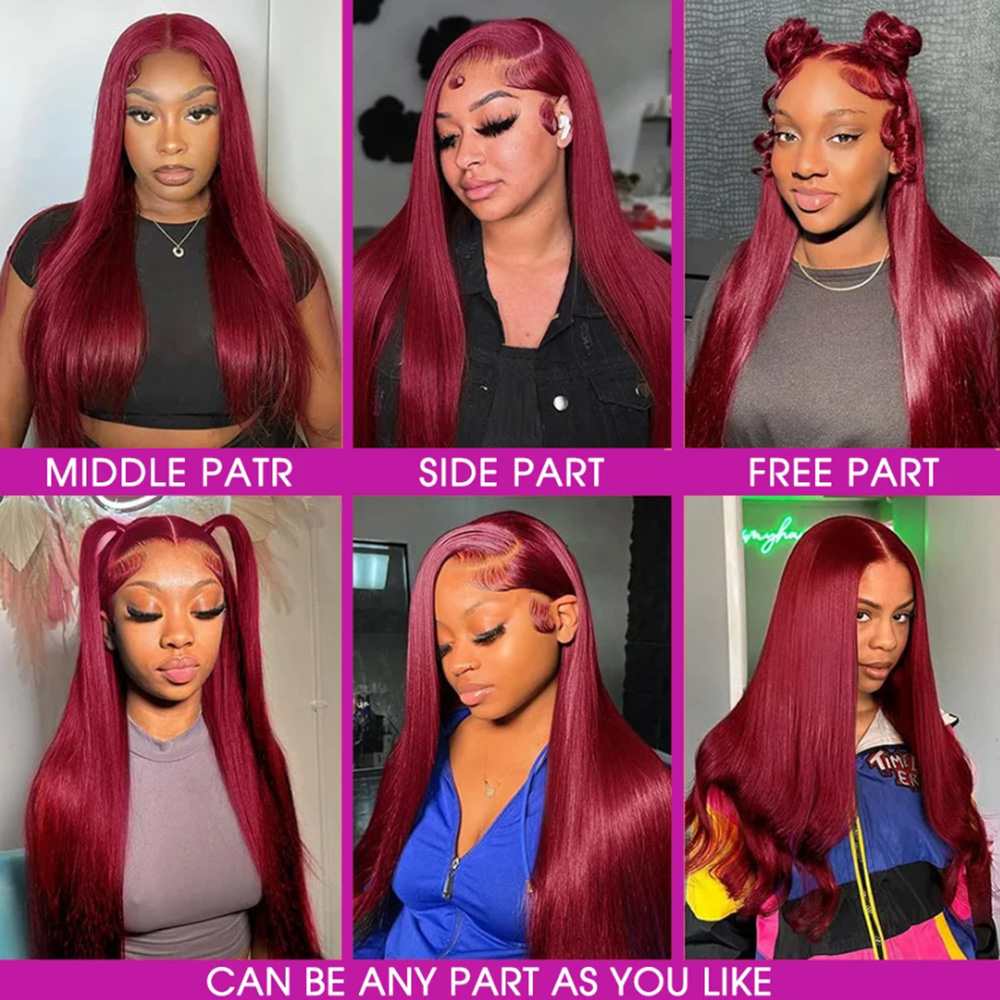 99J Bourgondische Zijdezachte  - Lace Front Wigs recensie en prijs