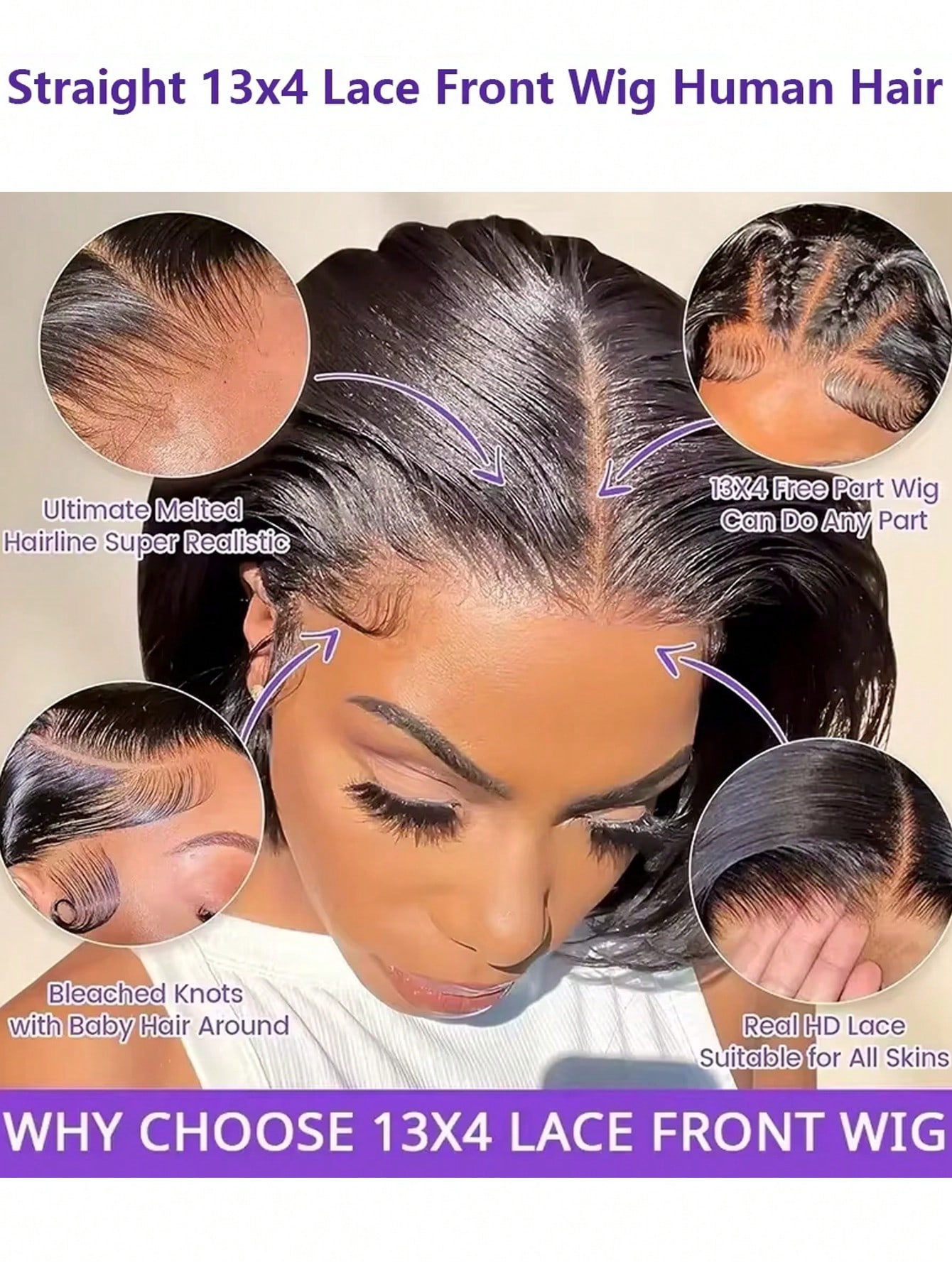 Gowik 250% Dichtheid 13x4 Kant - Pre Parted 13X4 Lace Front Bob Wig recensie en prijs