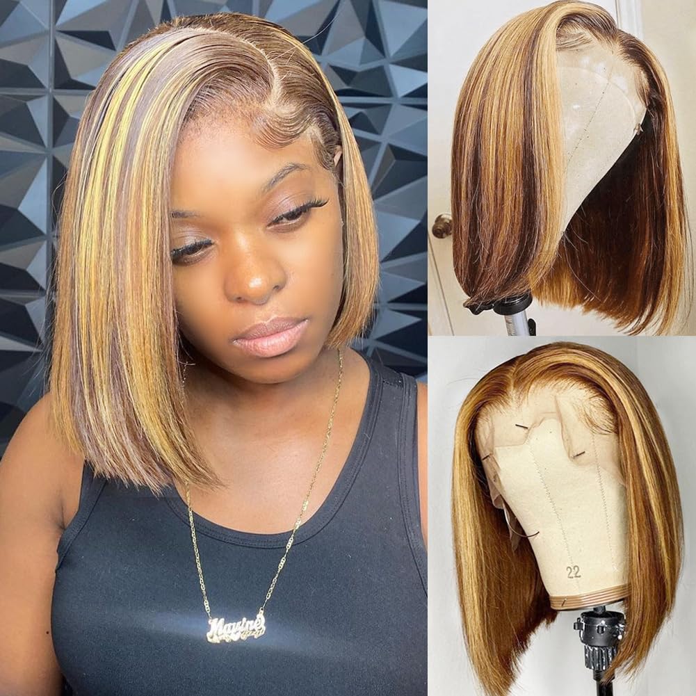 Bobpruik van echt haar 13x4 HD - Pre Parted 13X4 Lace Front Bob Wig recensie en prijs