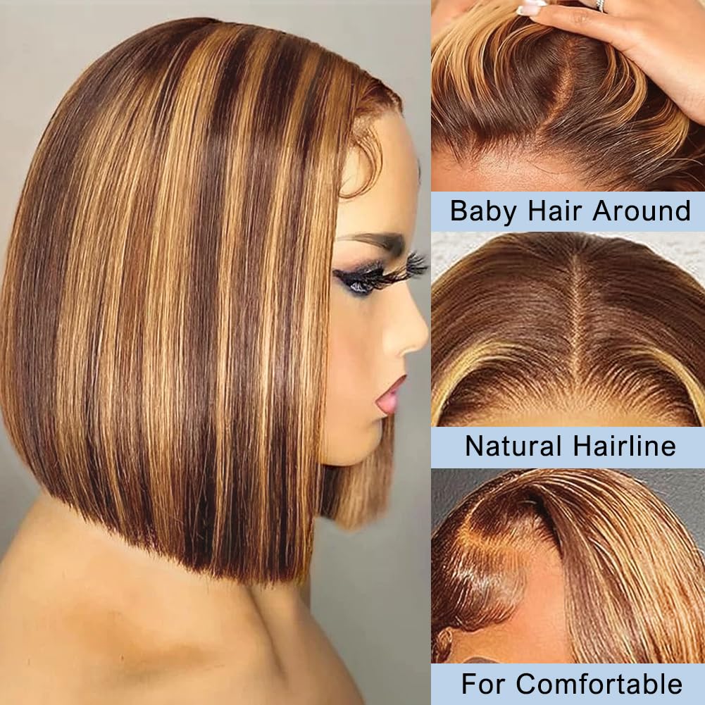 Bobpruik van echt haar 13x4 HD - Pre Parted 13X4 Lace Front Bob Wig recensie en prijs