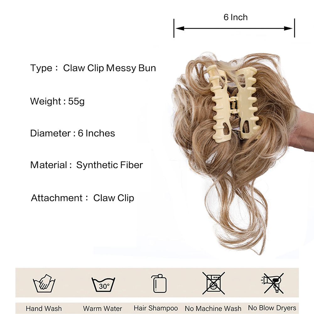 Synthetische Messy Bun Haarstu - Claw Clip Messy Bun Hair Piece recensie en prijs