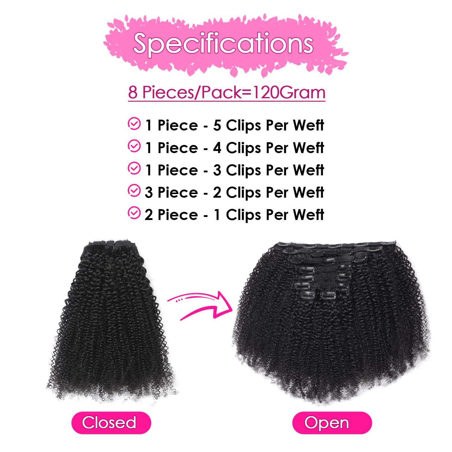 Afro Krullend Clip-In Human Re - Seamless Clip In Hair Extensions Human Hair recensie en prijs