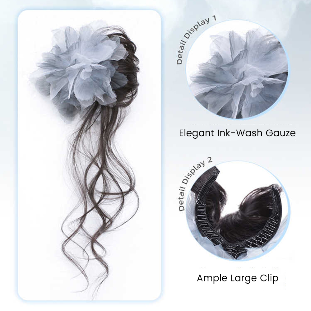 Synthetisch kort golvend krull - Claw Clip Messy Bun Hair Piece recensie en prijs
