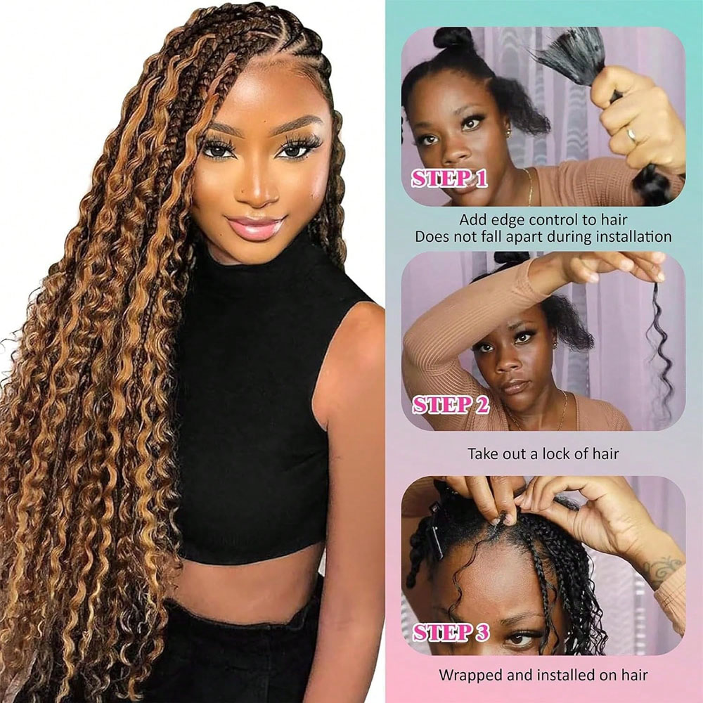 Mensenhaar voor vlechten 18 in - Water Wave Bulk Human Hair For Braiding recensie en prijs