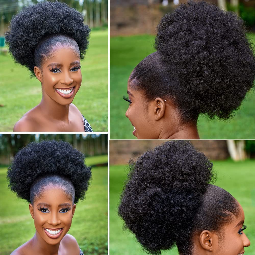 Grote Afro Bladerdeeg Paardens - Drawstring Afro Curly Puff Ponytail recensie en prijs