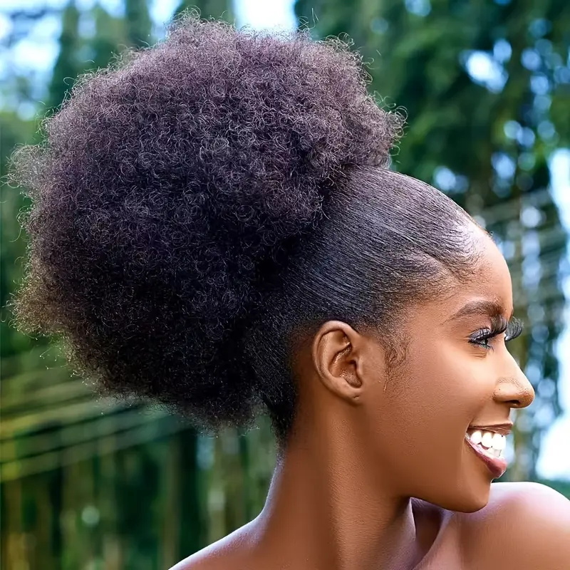 1pc Dames 10-inch Afro Kinky K - Drawstring Afro Curly Puff Ponytail recensie en prijs