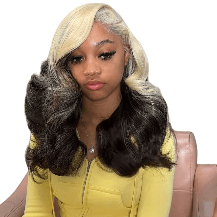 HD 13*6 Blonde Ombre Zwarte Ka - 613 Blonde Body Wave Lace Front Wig recensie en prijs