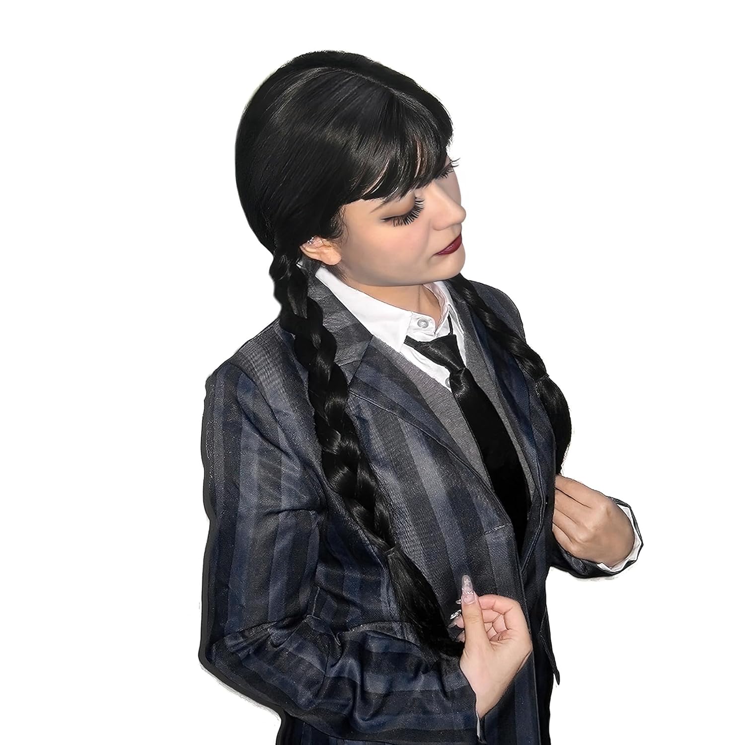 Lange Zwarte Gevlochten Pruik  - Synthetic Braided Wigs For Black Women recensie en prijs